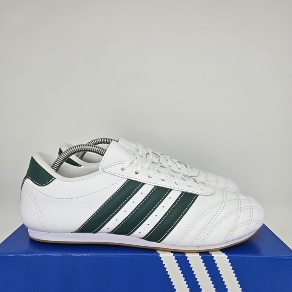 New adidas Taekwondo Cloud White Collegiate Green Gum Women's Shoes Size 9 - Picture 3 of 8